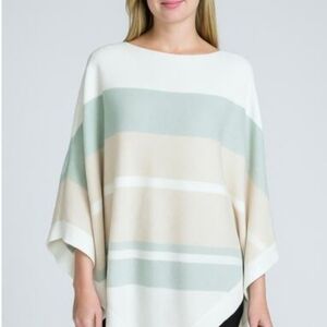 Barefoot Dreams Oceanfront Poncho One Size Cozychic Wrap